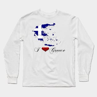 I love Greece Long Sleeve T-Shirt